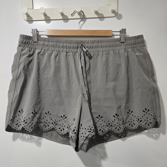 RBX Pants - RBX Grey Laser Cut Athletic Shorts